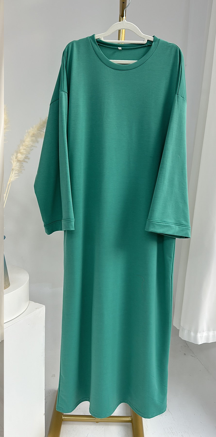 Women's Simple And Comfortable Solid Color Sweatshirt Dress