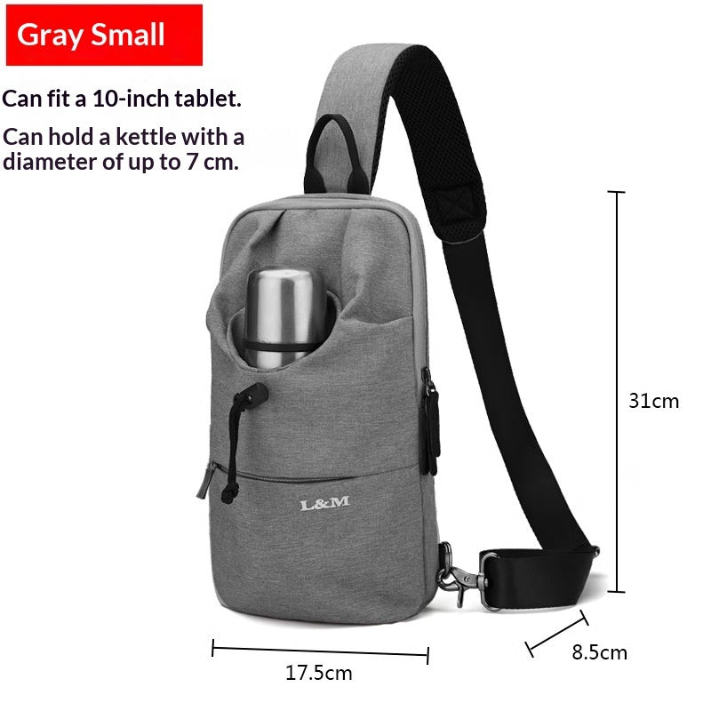 Bolso bandolera de gran capacidad para ciclismo para hombre