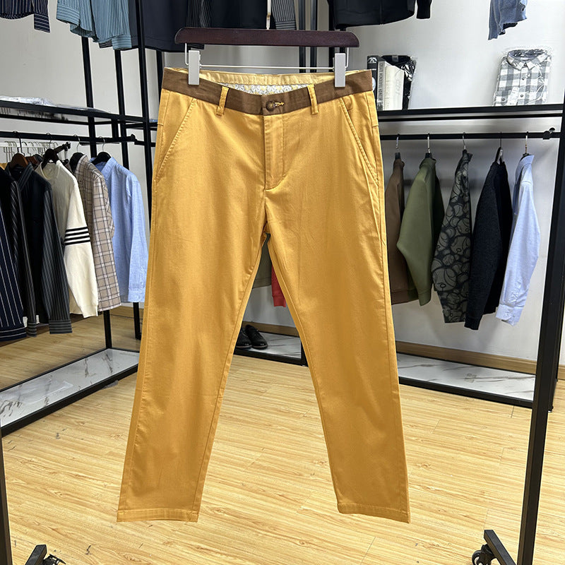 Pantalones rectos ajustados, cómodos, transpirables y agradables para la piel.