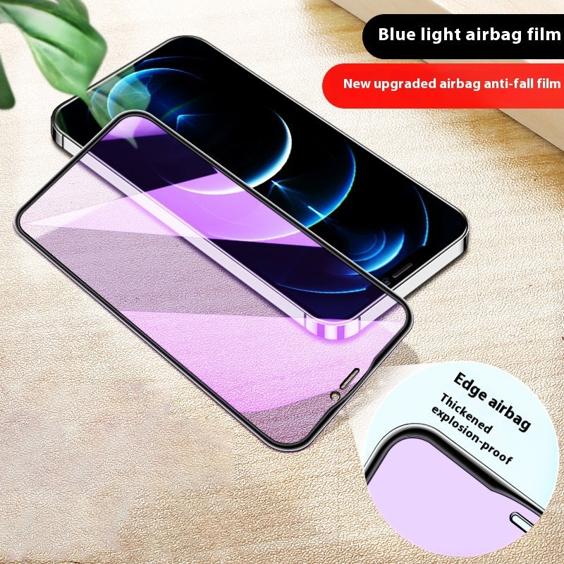 Protector de pantalla de vidrio templado con airbag para teléfono móvil de pantalla completa