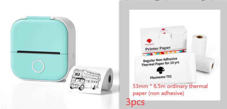 Mini impresora térmica portátil de etiquetas, impresora de fotos para el hogar, impresora de preguntas incorrectas para estudiantes, mini impresora de etiquetas compatible con Bluetooth, etiqueta de precio