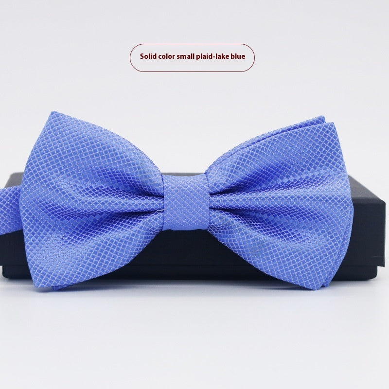 Corbata de lazo para novio, de color liso, para boda, negocios, informal, para hombre