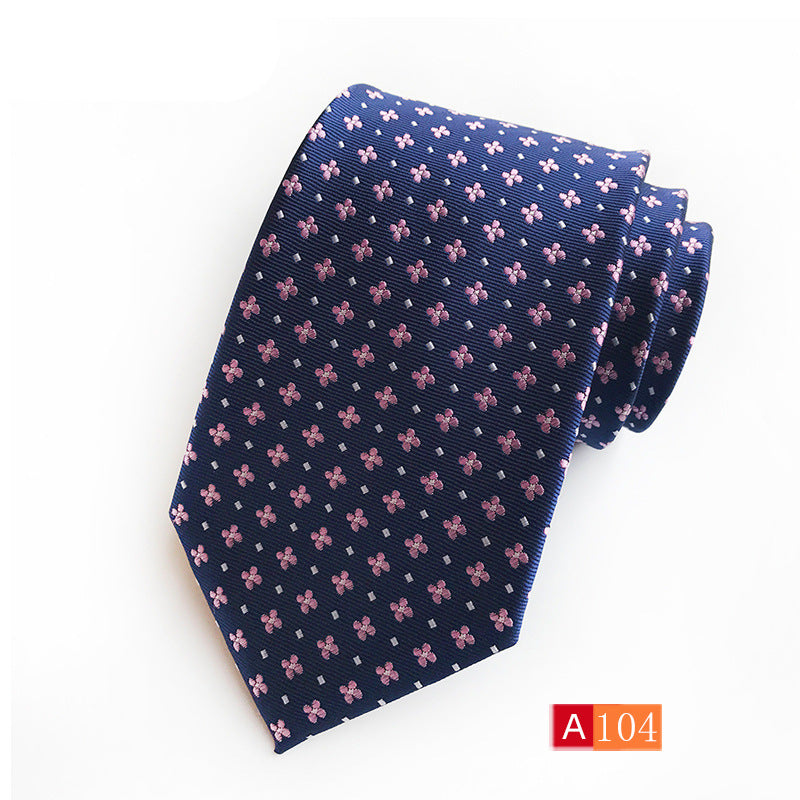 Corbata de jacquard de poliéster para hombre, informal y formal