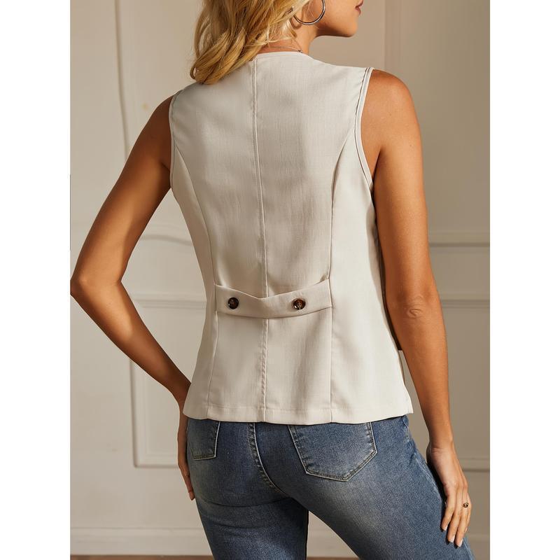 Blusa holgada de lino a rayas en blanco roto para mujer