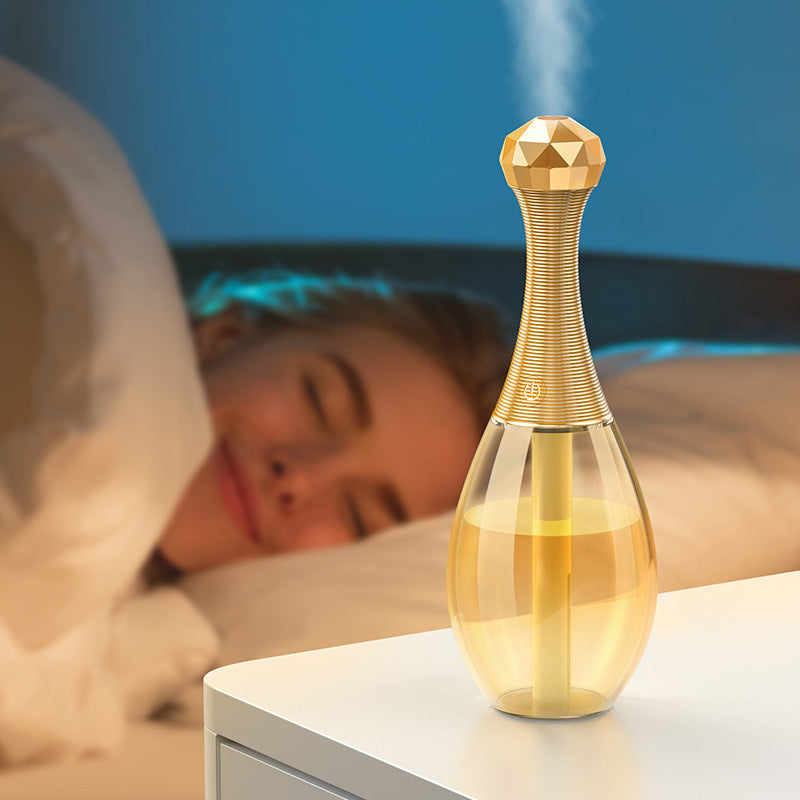 Mini humidificador USB portátil y silencioso con botella de perfume