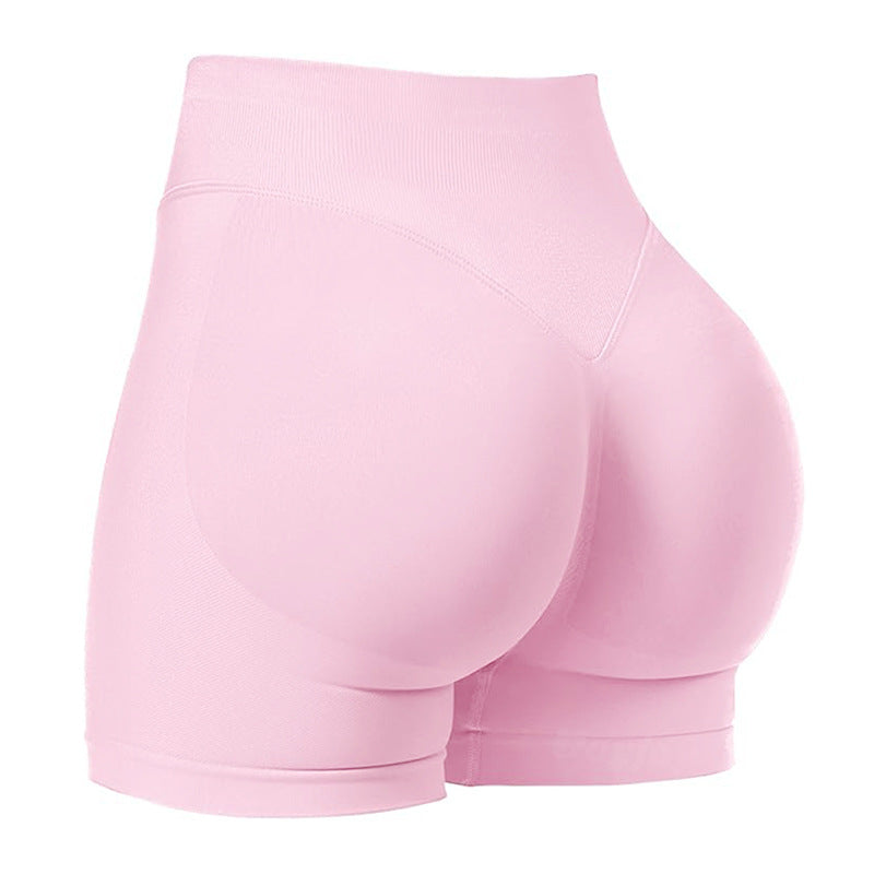 Seamless Three-panel Outerwear Sports Shorts For A Peachy Butt