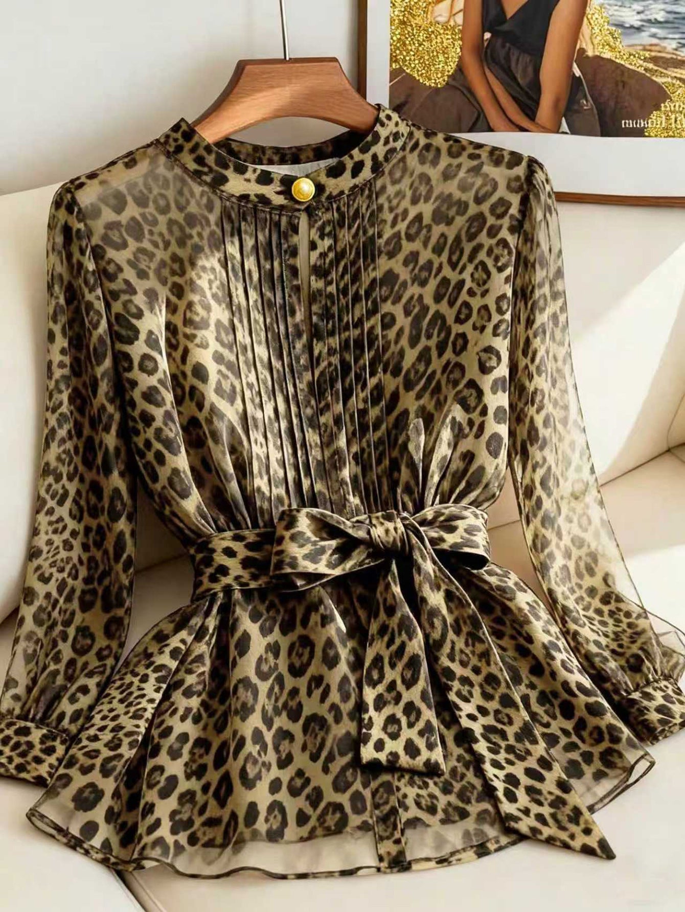 Loose-fit Chic Chiffon Blouse For Women