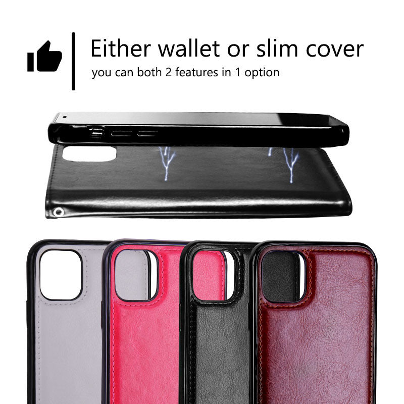Funda tipo cartera con tapa para teléfono móvil clásico
