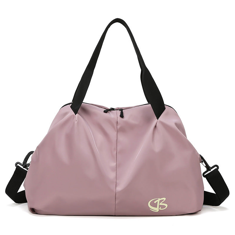 Bolsa deportiva de fitness de gran capacidad para mujer con separación de ropa seca y húmeda