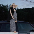 Floral High-waisted Wide-leg Pants Lightweight