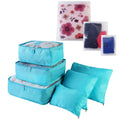 Juego de 9 bolsas de almacenamiento de ropa, resistentes al agua, organizadores de equipaje de viaje, cubos de embalaje para blusas, medias y ropa interior.
