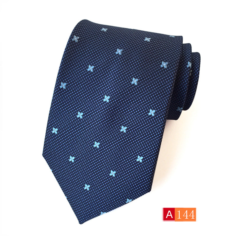 Corbata de jacquard de poliéster para hombre, informal y formal