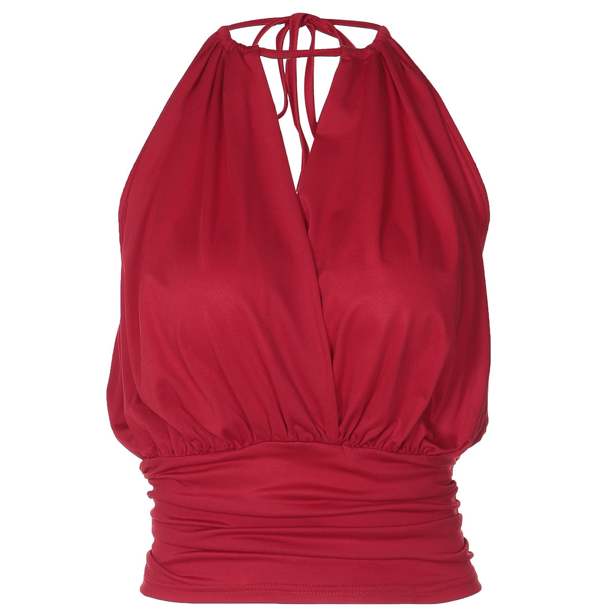 Sexy Deep V-Neck Camisole Womens Fashion Waist-Cinching Lace-Up Bustier