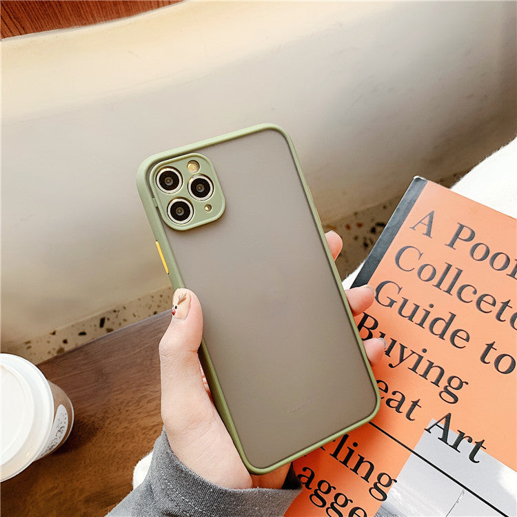 Funda de teléfono transparente esmerilada
