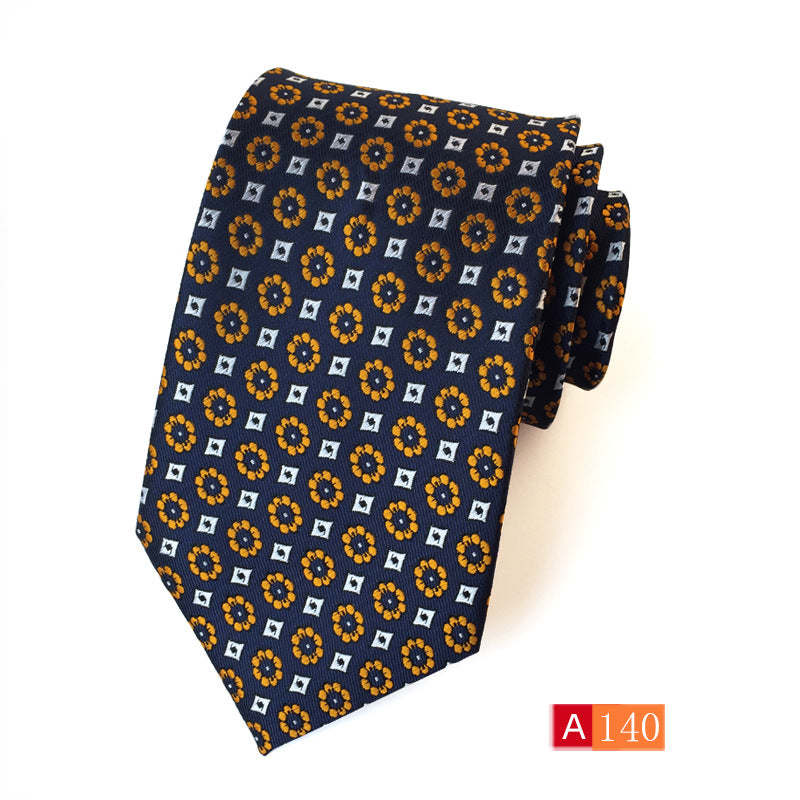 Corbata de jacquard de poliéster para hombre, informal y formal