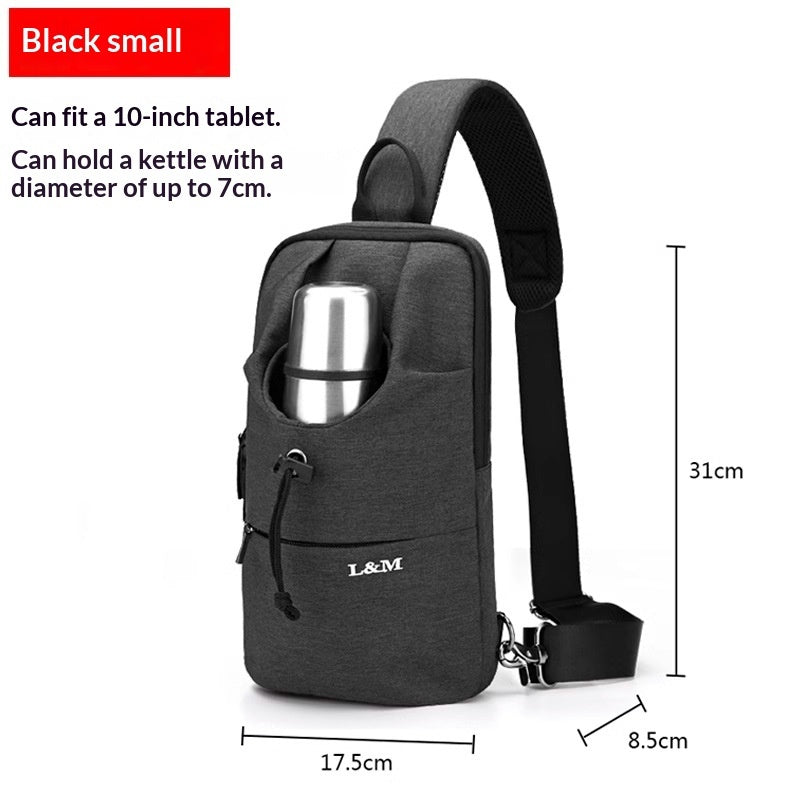 Bolso bandolera de gran capacidad para ciclismo para hombre