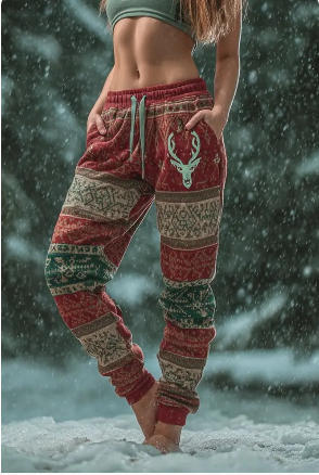 Mens Stylish Casual Printed Drawstring Sweatpants