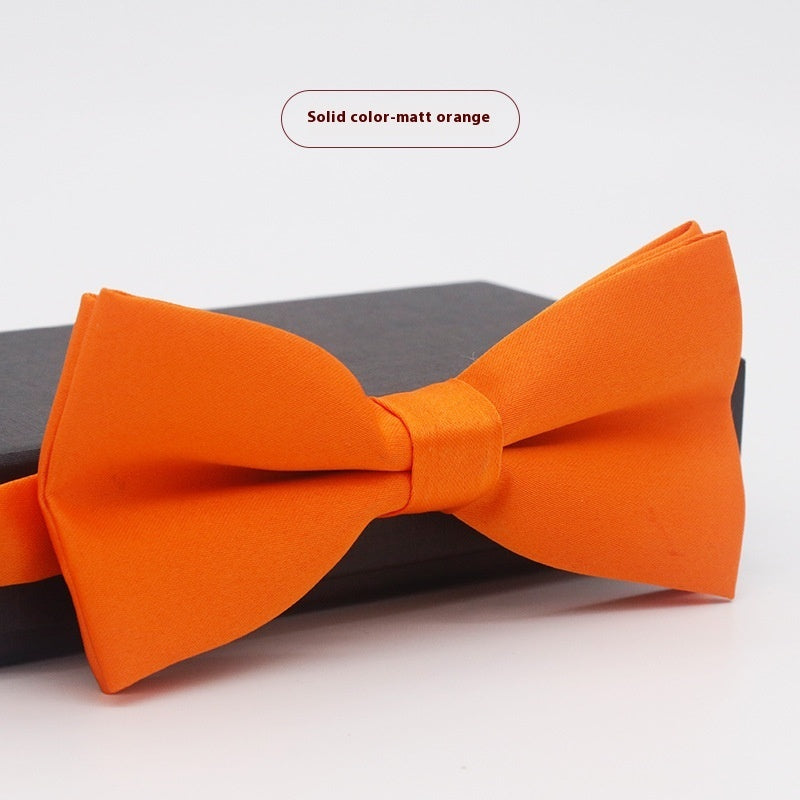 Corbata de lazo para novio, de color liso, para boda, negocios, informal, para hombre