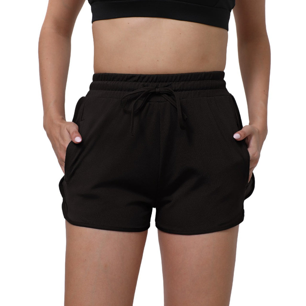 Pantalones cortos minimalistas y elegantes de corte entallado para mujer