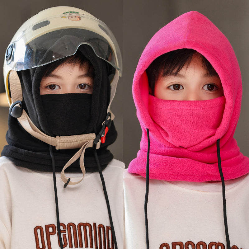 Gorro, bufanda y mascarilla engrosados ​​todo en uno con protección para los oídos que te mantienen abrigado y bloquean el viento.