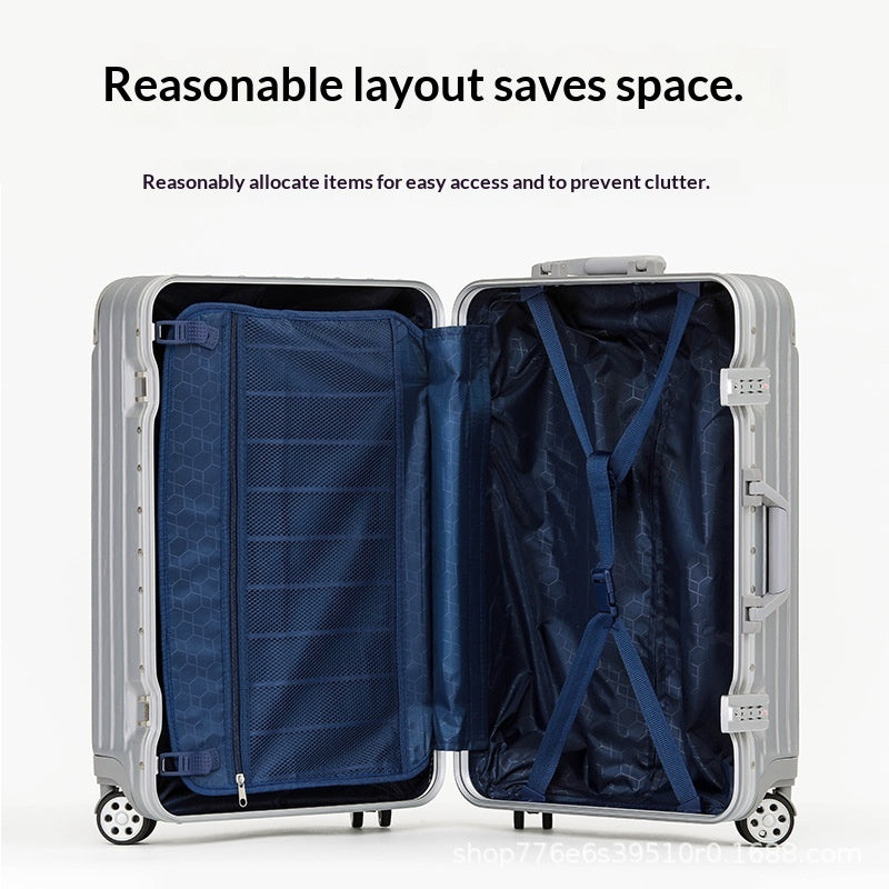Equipaje de viaje de aleación de aluminio y magnesio resistente a caídas