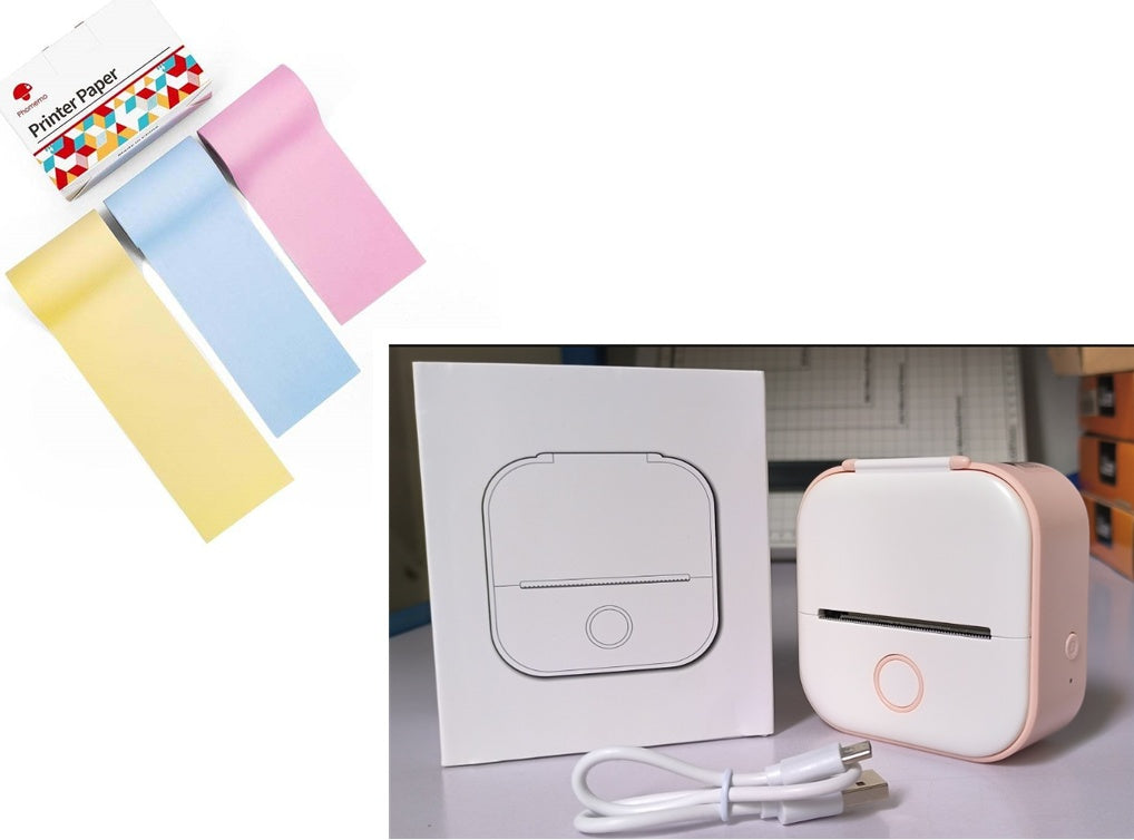 Mini impresora térmica portátil de etiquetas, impresora de fotos para el hogar, impresora de preguntas incorrectas para estudiantes, mini impresora de etiquetas compatible con Bluetooth, etiqueta de precio