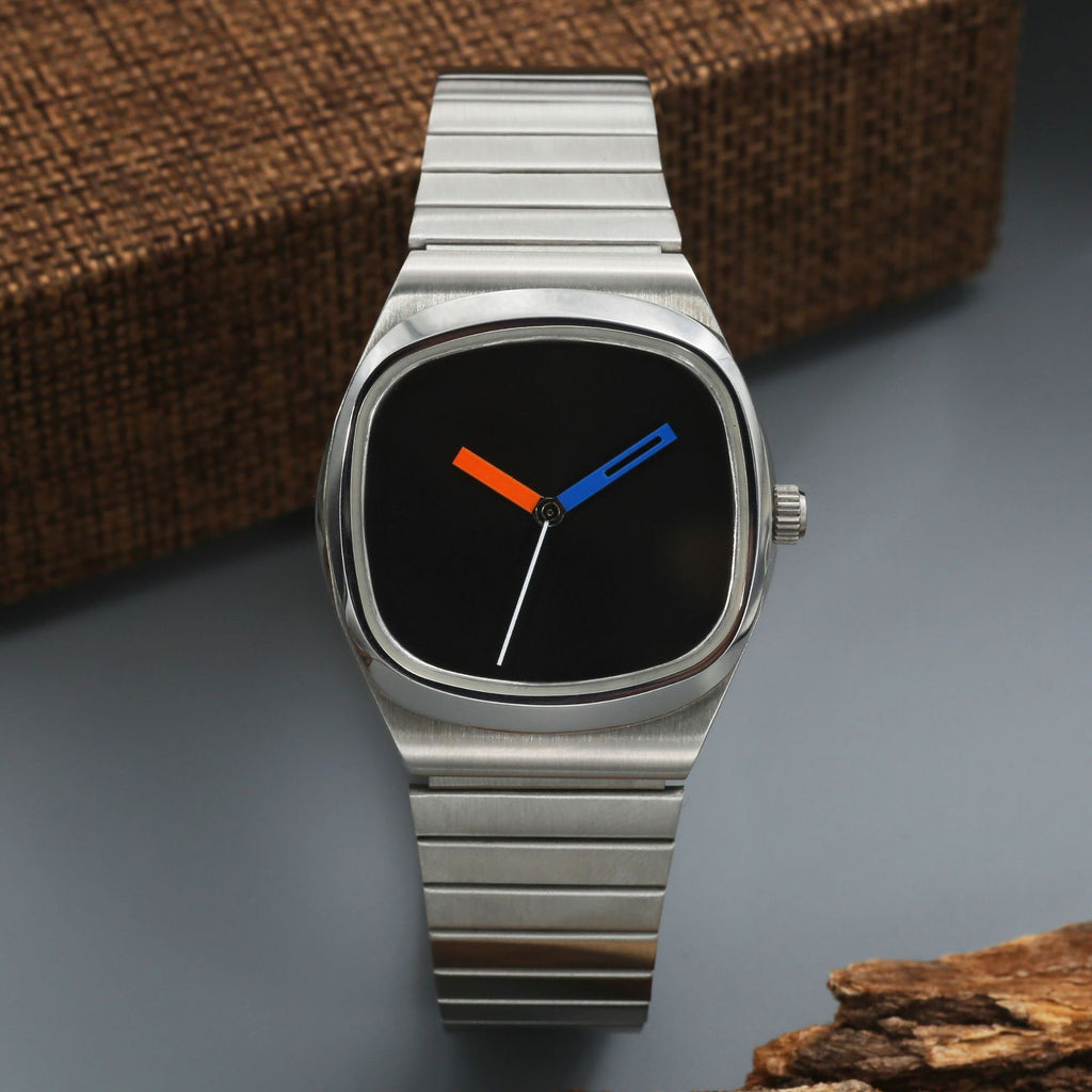 Reloj unisex minimalista sin logotipo para hombres y mujeres jóvenes