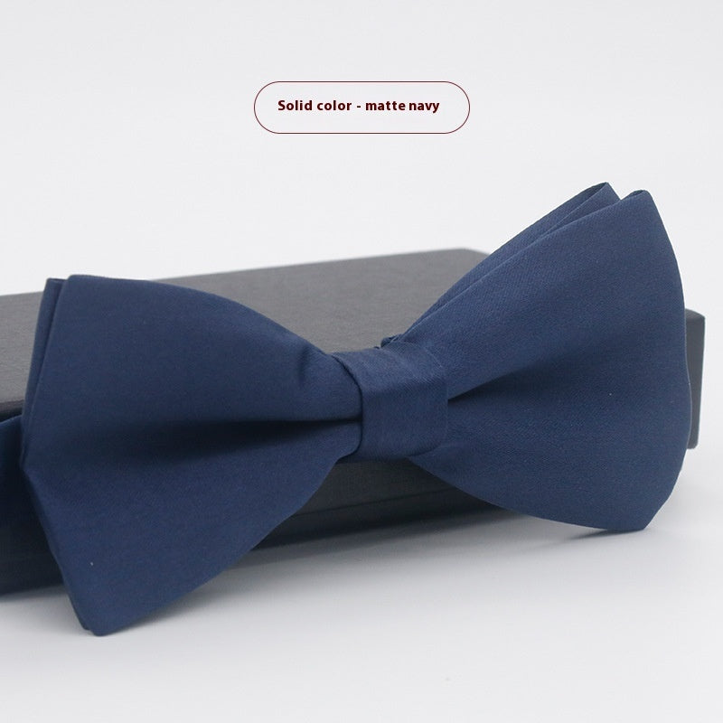 Corbata de lazo para novio, de color liso, para boda, negocios, informal, para hombre