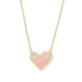 Cubic Zirconia Heart Pendant Necklace