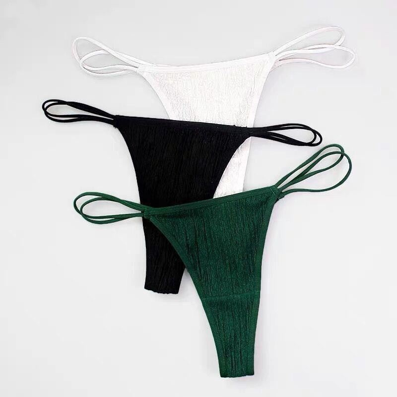 Women's Spaghetti Strap Alphabet Thong