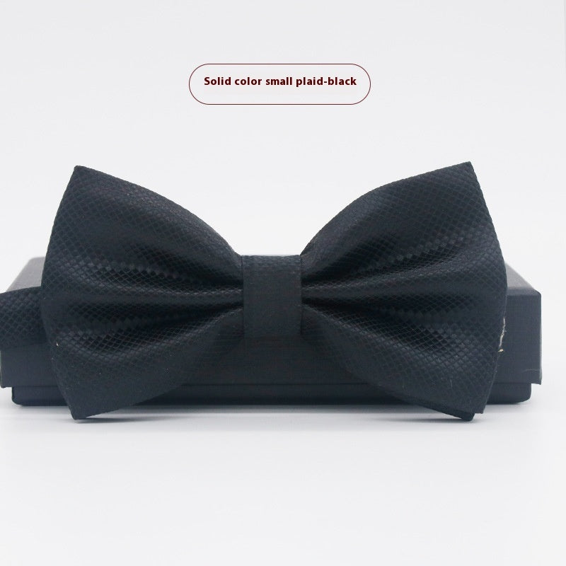 Corbata de lazo para novio, de color liso, para boda, negocios, informal, para hombre