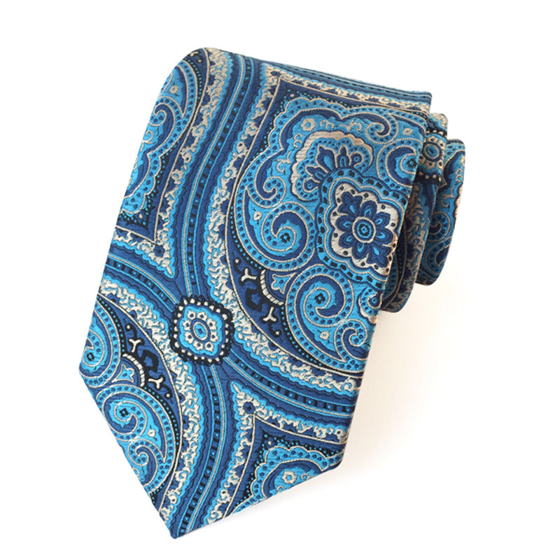 Corbata de jacquard de poliéster para hombre, informal y formal
