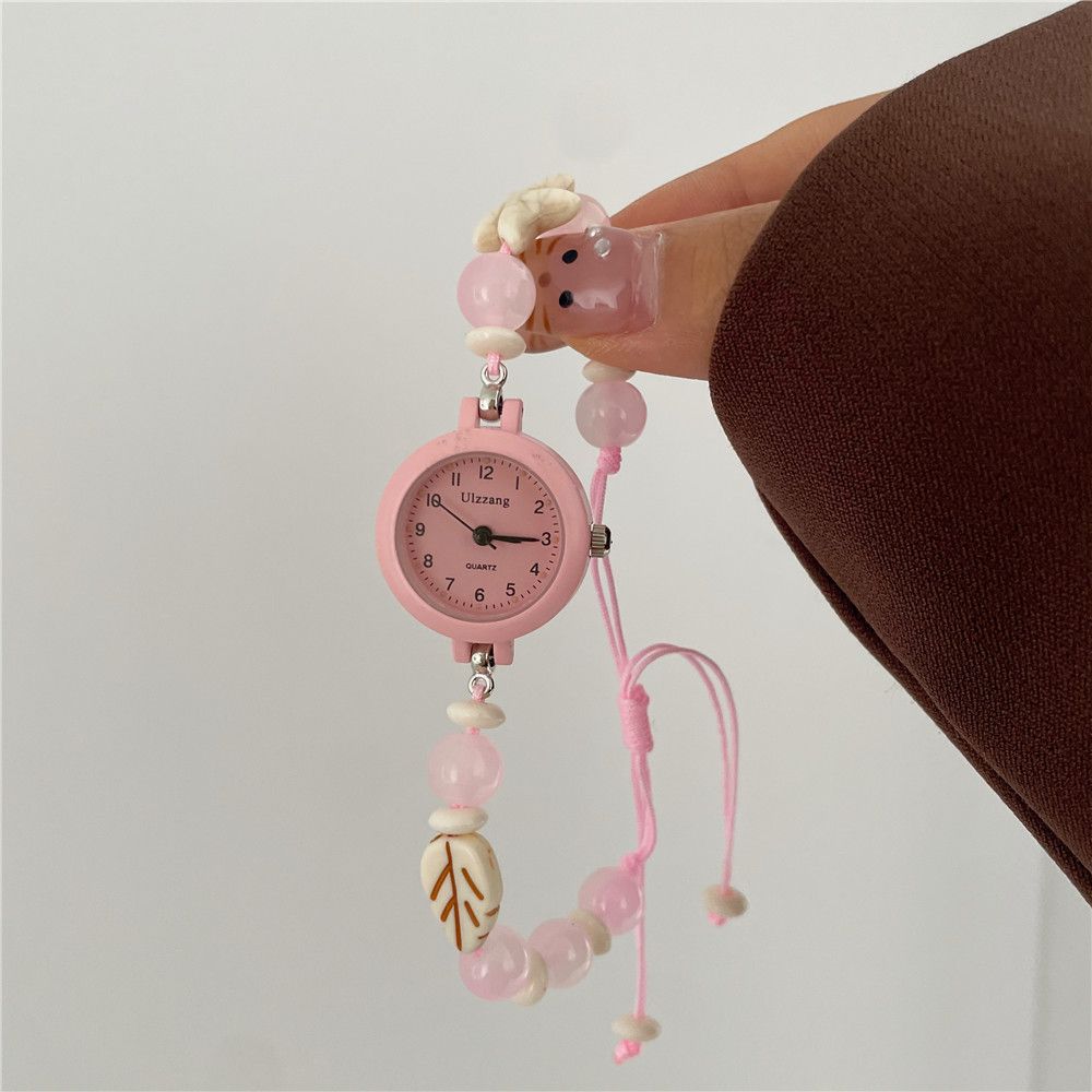 Reloj de cuentas dulce, impopular y de nicho creativo, estilo Ins, apariencia alta
