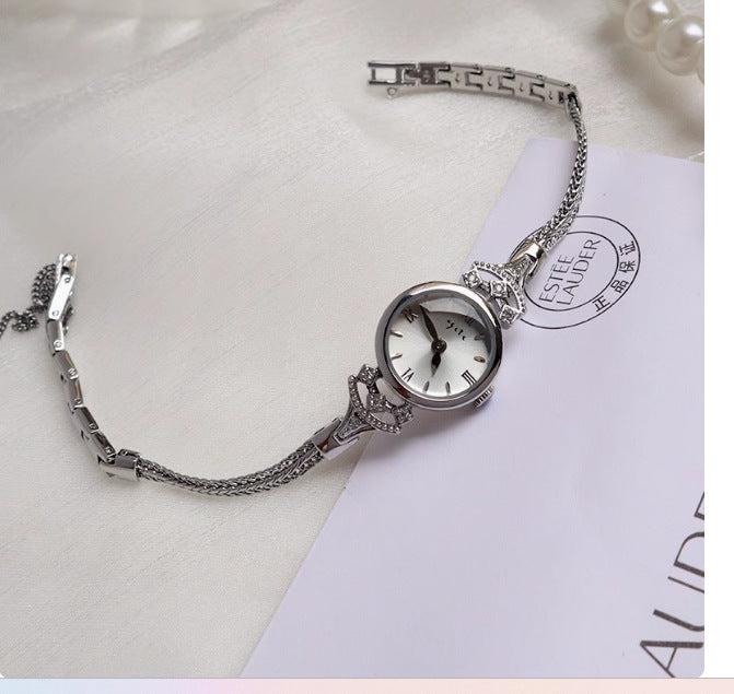 Reloj cuadrado vintage para mujer: un delicado diseño mini cuadrado con motivo de gavilla de trigo.