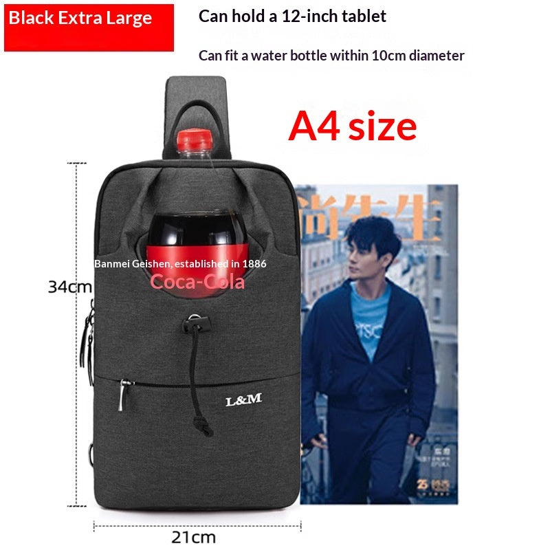 Bolso bandolera de gran capacidad para ciclismo para hombre
