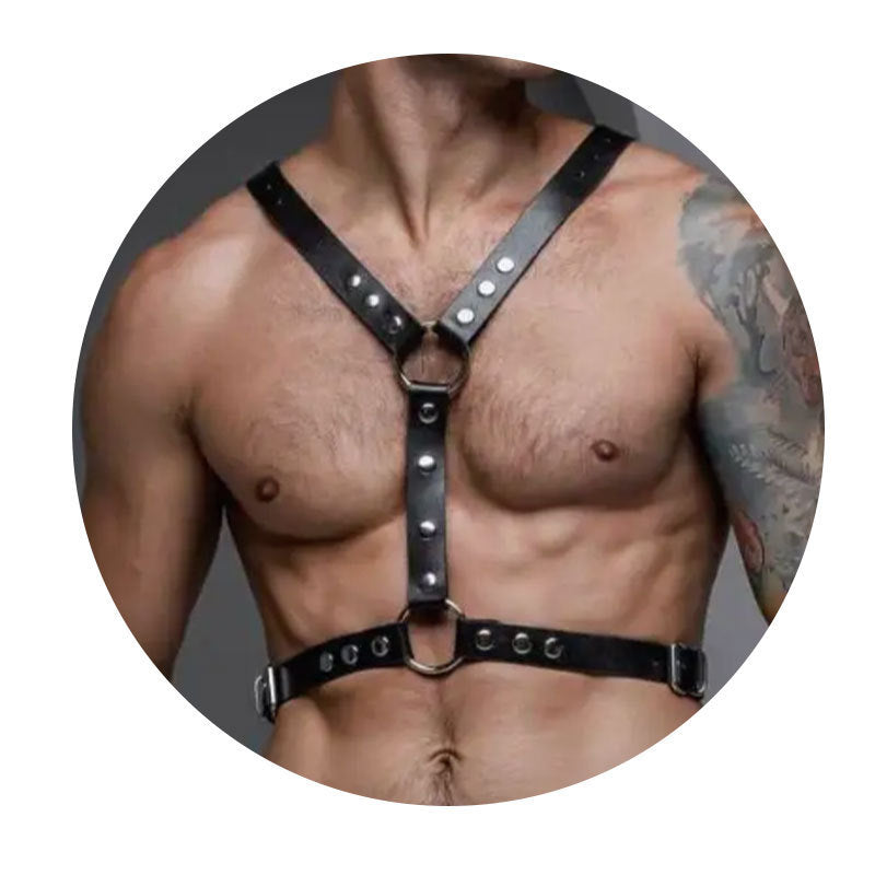 Adult Bondage Training Clothing For Role Play Leather Body Restraints And Bondage Straps