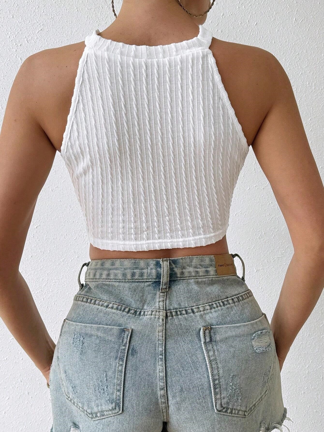 Trendy Women's Fashion Top Casual Streetwear Everyday Outfit