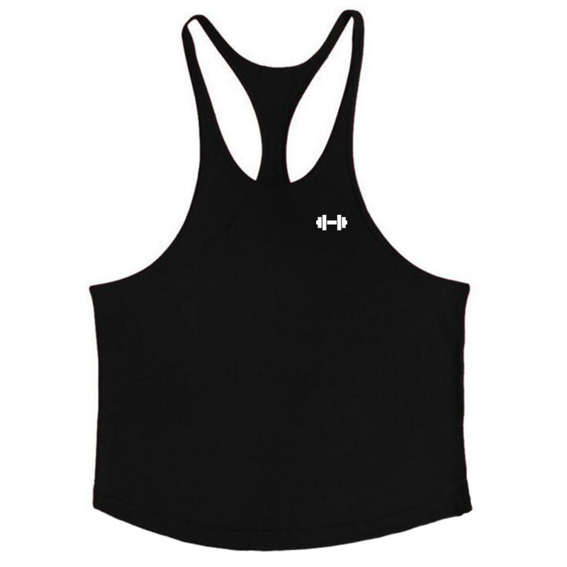 Camiseta de tirantes transpirable y holgada para hombre, ideal para entrenamientos y fitness en verano.