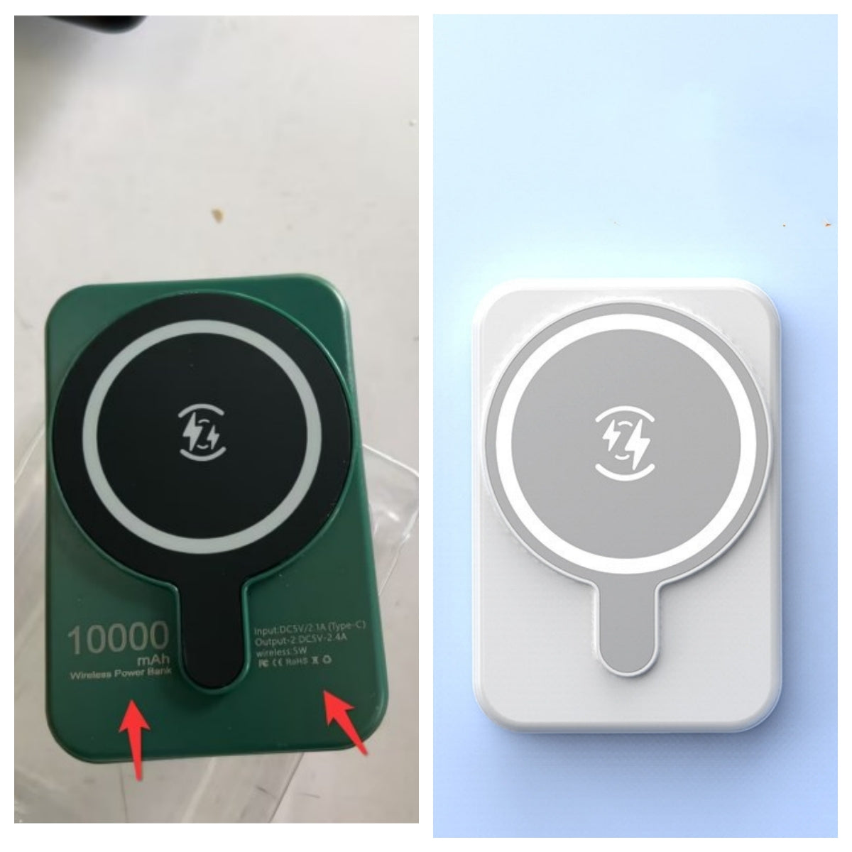 Mini banco de energía inalámbrico magnético de carga rápida de 5000 mAh portátil