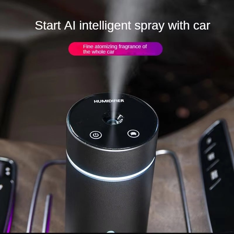 Humidificador portátil para coche, difusor de aceites esenciales de aluminio de 260 ml, ideal para el hogar y la oficina.