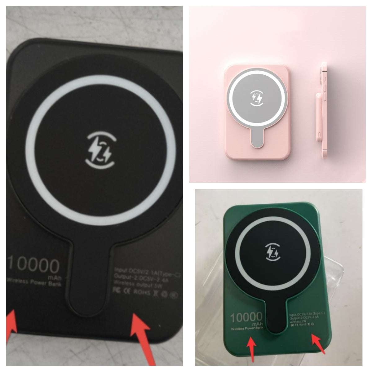 Mini banco de energía inalámbrico magnético de carga rápida de 5000 mAh portátil