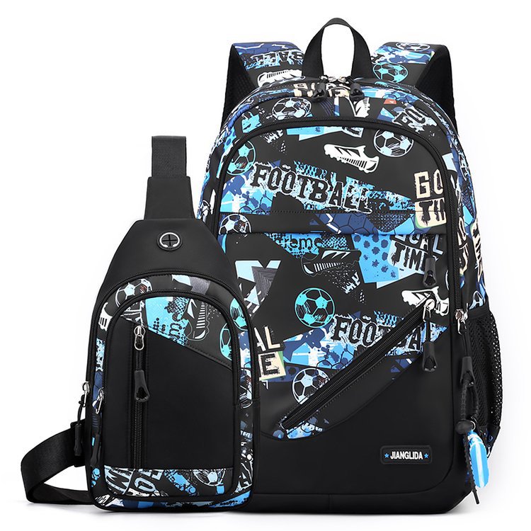Conjunto de dos piezas para hombre: mochila y bolso de pecho