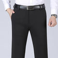 Pantalones casuales rectos de negocios elásticos para hombre