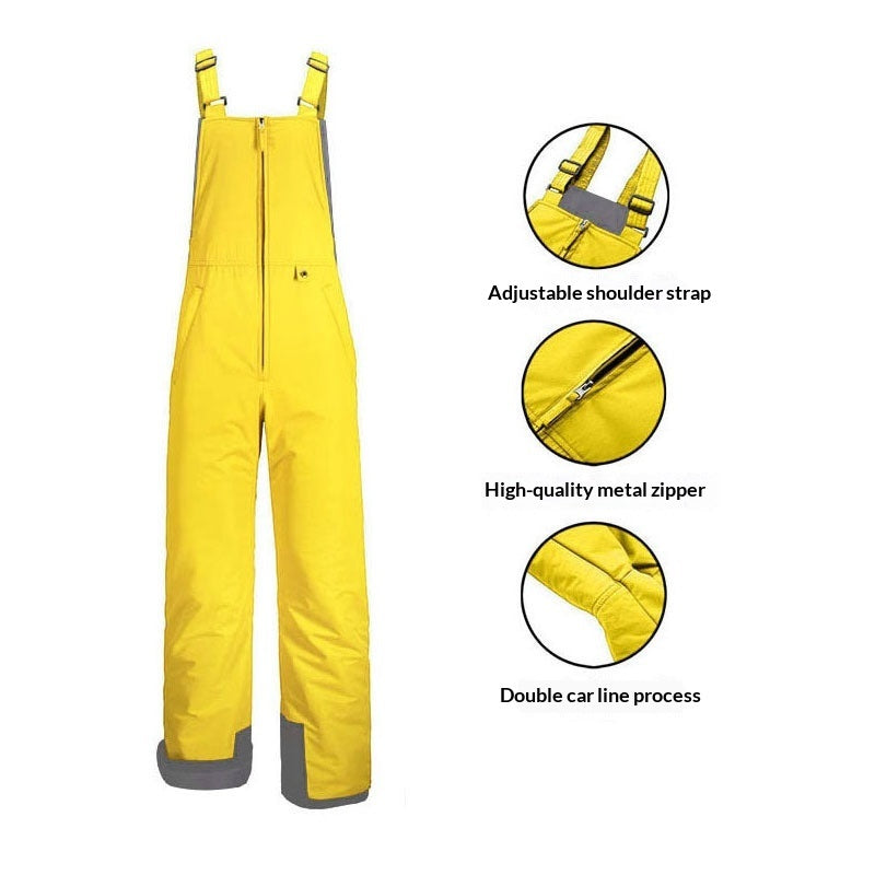 Mono de esquí para exteriores con aislamiento impermeable, resistente al viento y extra grueso.