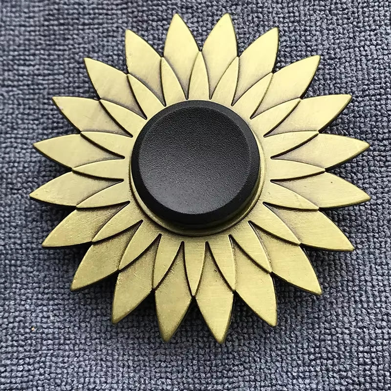 Bronze Color Metal Fidget Spinner R188 Mute Bearing Alloy Hand Spinner Stress Relief Decompression Toys for Kids Adult Gifts