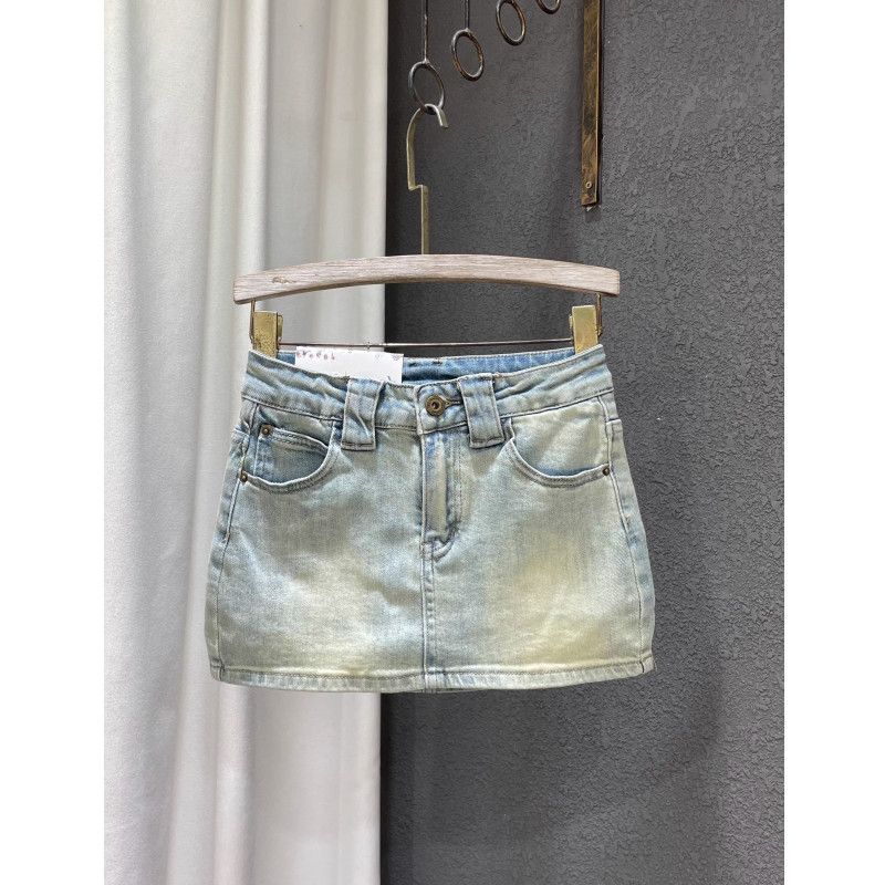 Falda vaquera retro combinable para mujer