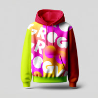 Sudadera deportiva informal con capucha y mangas caídas, talla europea
