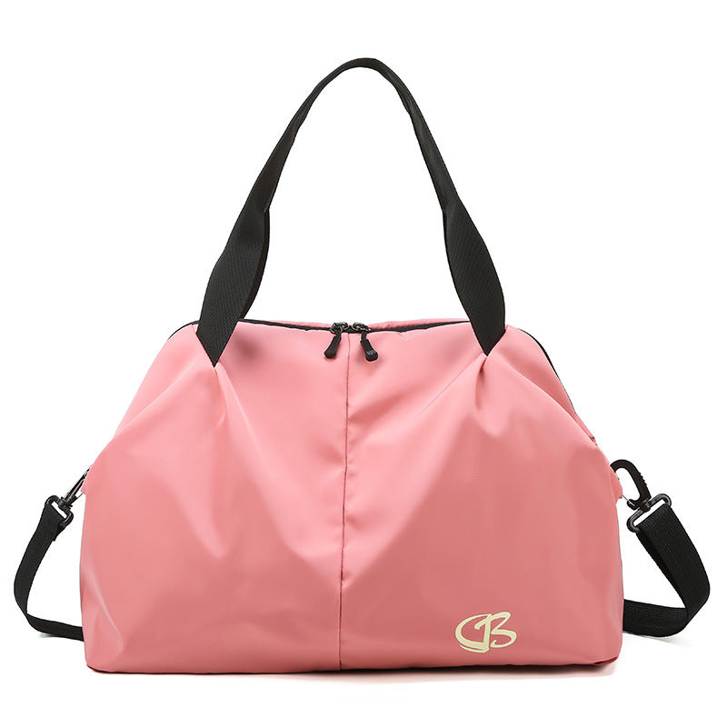 Bolsa deportiva de fitness de gran capacidad para mujer con separación de ropa seca y húmeda