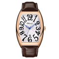 Mens Digital Watch Calendar Casual Leather Belt