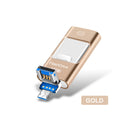 Unidad USB universal tres en uno para teléfono móvil y ordenador